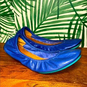 Tieks Blue Leather Ballet Flats Women’s Size 7